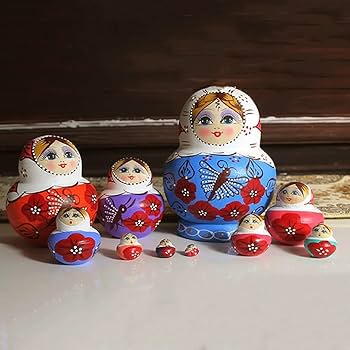 Amazon.co.jp: マトリョーシ ロシアのマトリョーシカの手作りの